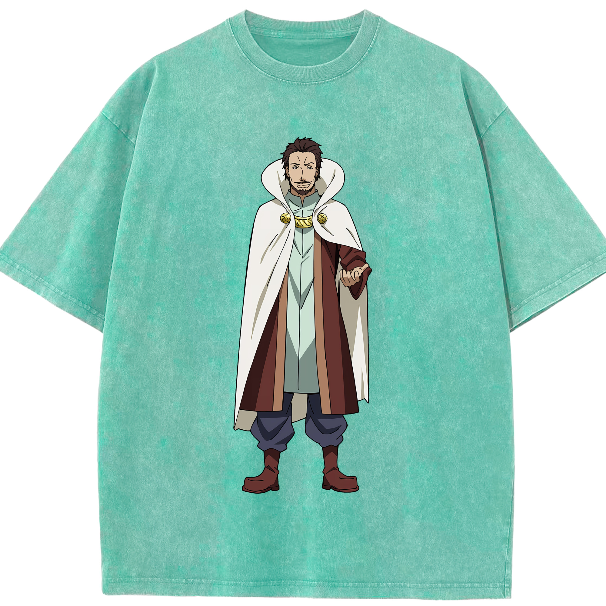 （画像用） 転スラ Regarding Reincarnated to Slime 綿100% ヴィンテージ風 半袖Tシャツ（フロントプリント）